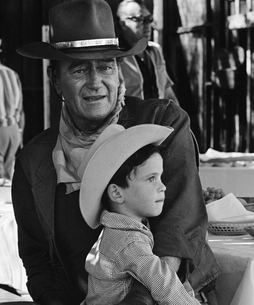 John Wayne and son Ethan Wayne — Photo courtesy Duke Bourbon ©