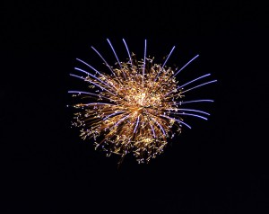 Fireworks during the Fourth of July celebration in Newport Beach. — Photo by Lawrence Sherwin ©