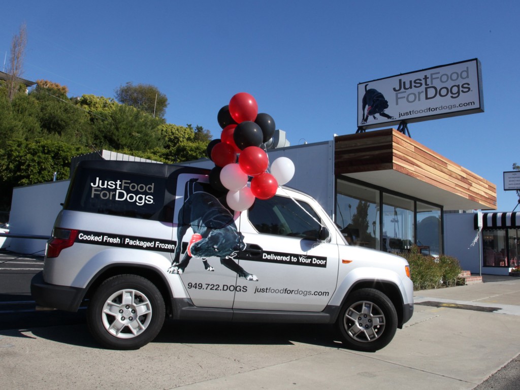 Exterior of Just Food for Dogs. — NB Indy photo ©