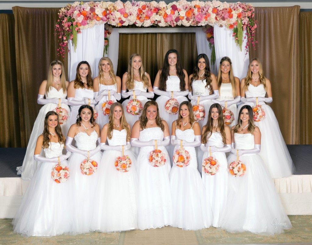 Top row: Brenna Currey, Kelly Owen, Bridget Sweeney, Samantha Jones, Corinne Taylor, Gabriella Glover, Taylor Pedicini, Amy Martino. Bottom row: Mclain Campbell, Mason Bendetti, Paige FauntLeRoy, Molly Brown, Emily Meckler, Madison Goon, Brooke Taylor. — Photo by Gilmore Studios ©
