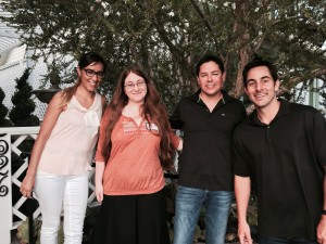 Liz Agraz (CTF Advisor), Tara Leederman (Advanced Studies Student), Mike McKenzie (Program Supervisor), and Dan Houck (Advanced Studies Committee Member and Donor)