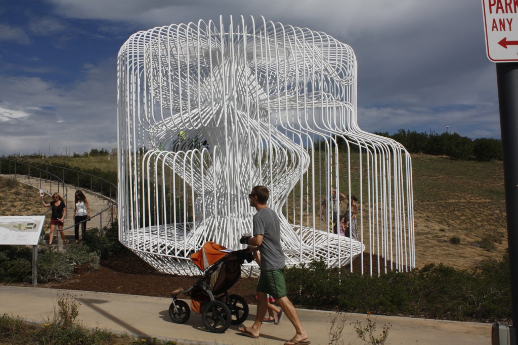 New sculpture in the park at the civic green.  — Photo by Christopher Trela ©