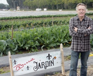 Chef Pascal at his "garden"