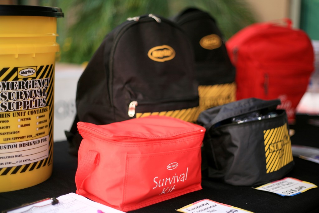 Disaster preparedness equipment was on sale at the event. — Photo by Sara Hall ©