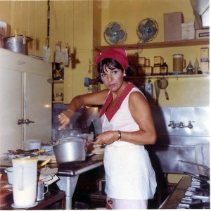 Amelia in the kitchen