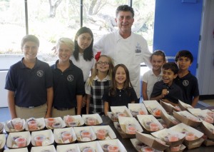 Chef Azmin with Harbor Day students