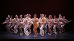 Caitlin Ehlinger (center) and cast of "42nd Street"