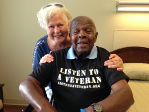 Dr. Caplan with Sgt. Isaac Pope, a 96-year-old WWII veteran who served with Caplan’s father (Captain Jerome Caplan) during WWII and the Battle of the Bulge