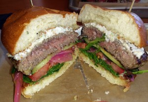 Lamb burger