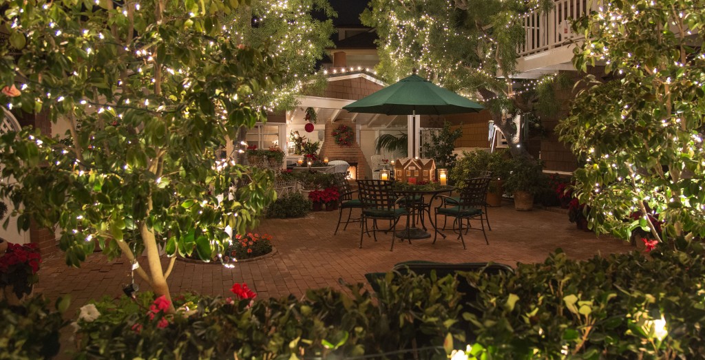 The courtyard of the Busby house. — Photo by Charles Weinberg ©