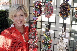 Cynthia DeBaun with her jewelry