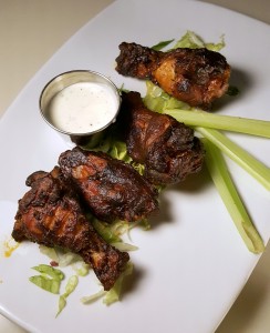 Smoked chicken wings at Skyloft