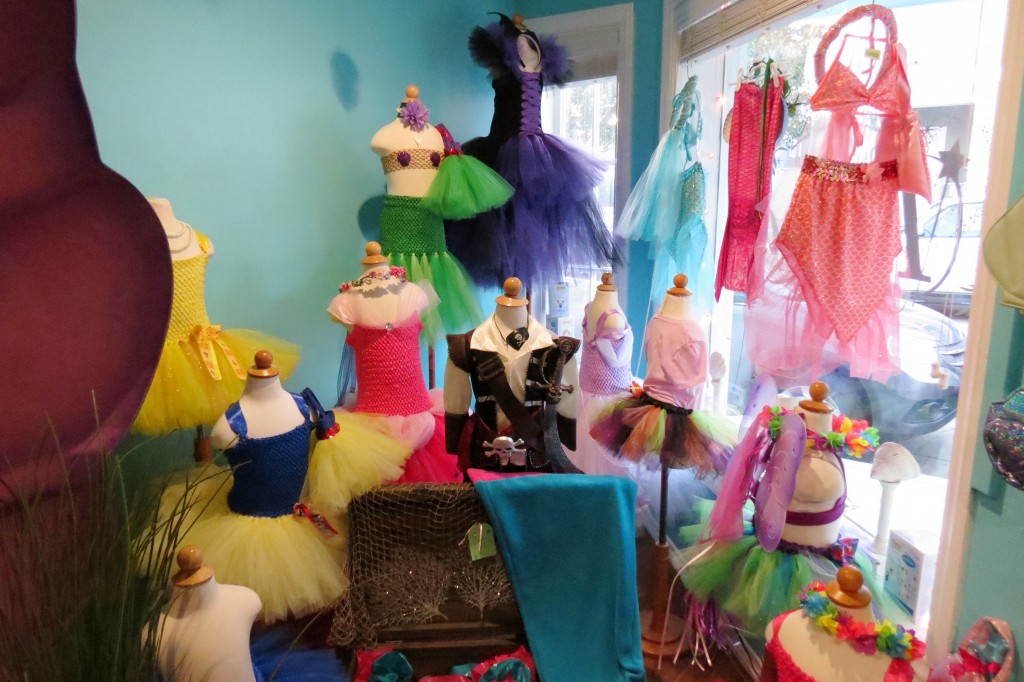 Dresses on display at the Balboa Island shop. — Photo by Elizabeth Greenberg ©