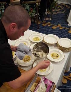 Chef Alfonso Ramirez of Catal prepares one of his courses