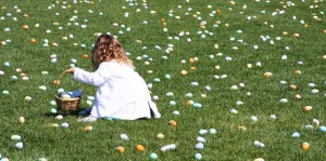 Easter egg hunt at Pelican Hill