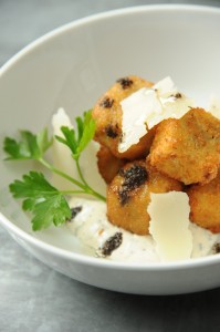 Mushroom croquettes at Fig & Olive