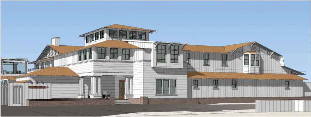 Rendering of new Newport Harbor Yacht Club — Courtesy of the city of Newport Beach ©