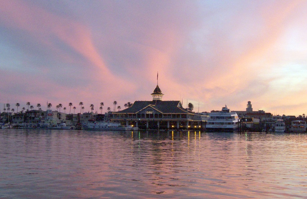 Sunset over the Balboa Pavilion. — NB Indy file photo ©