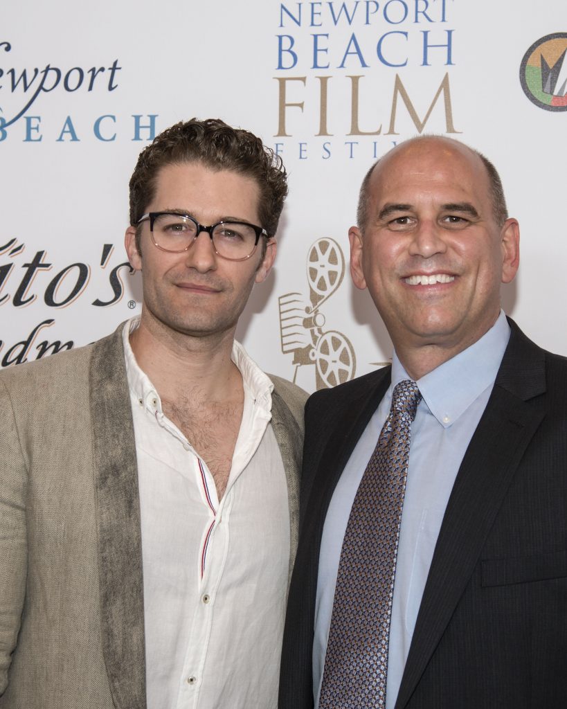 Actor Matthew Morrison with Film Festival Co-Founder and CEO Gregg Schwenk (photo by Charles Weinberg)