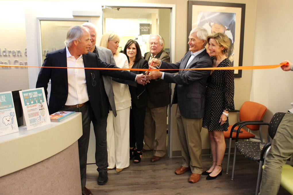 Ribbon cutting at new SOS Dr. Robert & Dorothy Beauchamp Children & Family Dental Center. — Photo courtesy SOS Dental Center ©