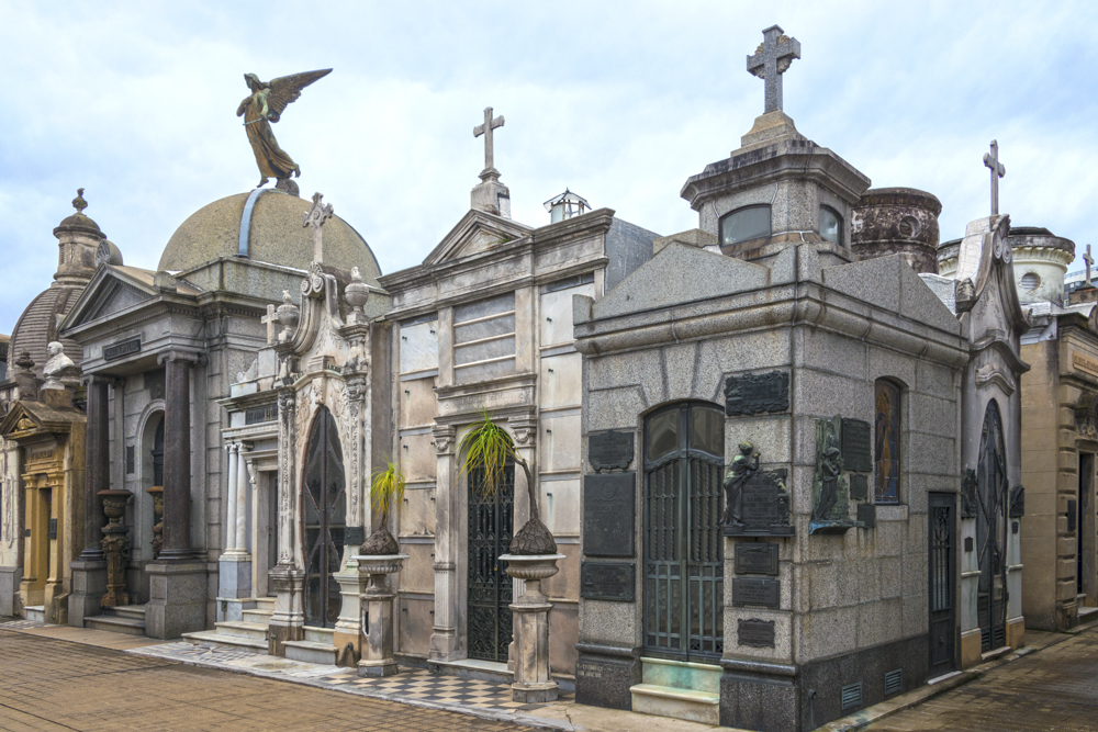 La Recoleta Cemetery: the final resting place of Eva "Evita" Peron. — Photo by Lawrence Sherwin ©