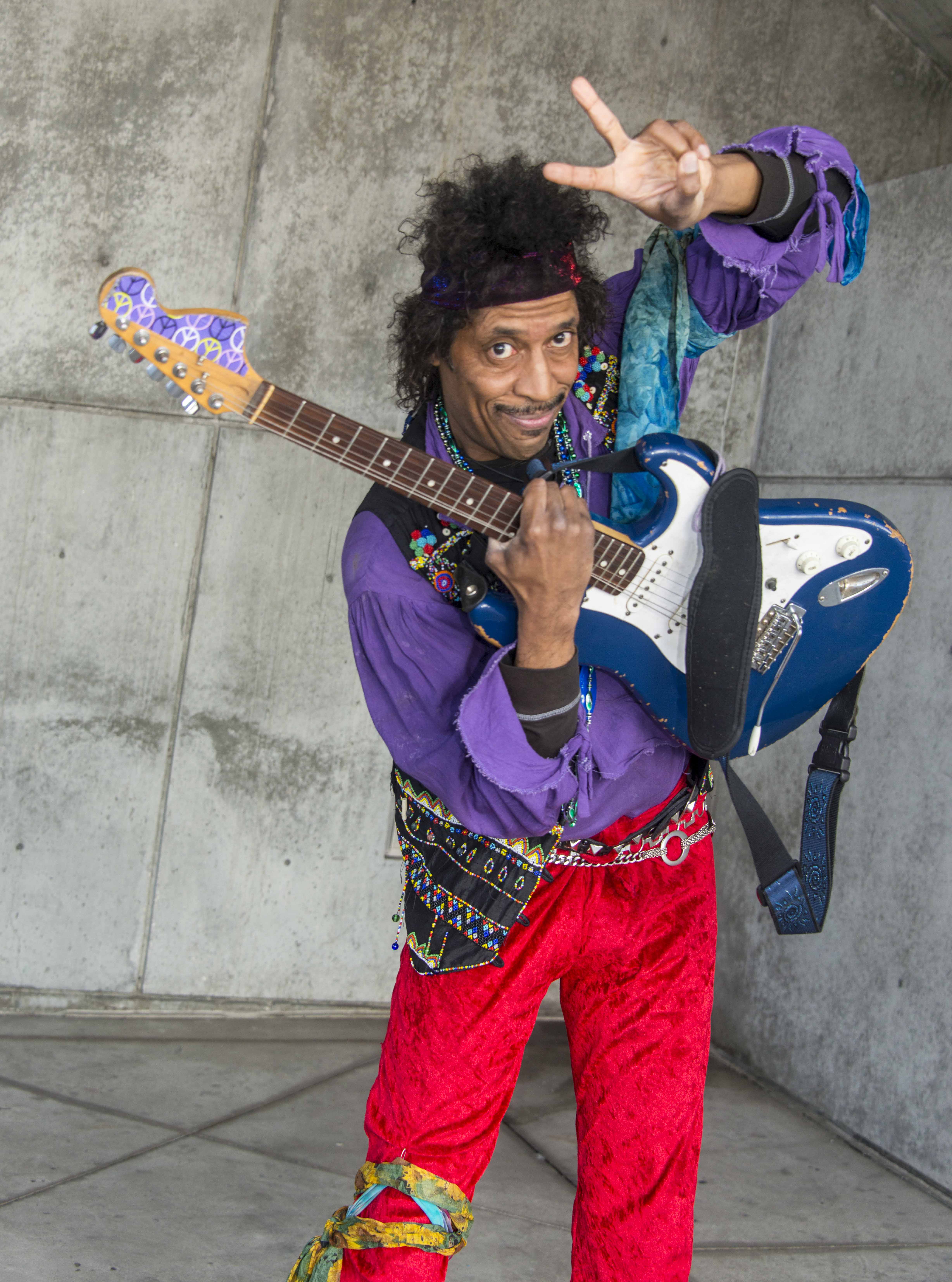 Jimi Hendrix has returned for WonderCon 2016. — Photo by Lawrence Sherwin ©