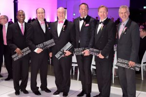 2016 Pink Tie Guys from left to right: Reginald Gilyard, Craig Glorioso, Mark Rutherford, Douglas S. Ingram, Philippe Schaison and Joe Stein. 