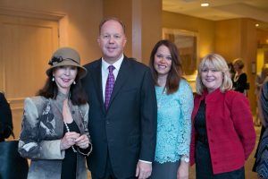 Julia Argyros, Flynn A. Andrizzi (president of Hoag Hospital Foundation), his wife Allison, and Julie Heggeness of Hoag Hospital Foundation
