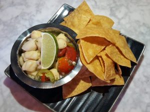 Bay scallop ceviche 