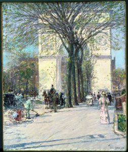 “Washington Arch, Spring” by Childe Hassam