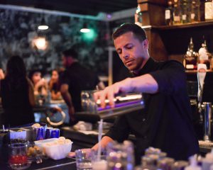Holiday cocktail curator Aaron Reid