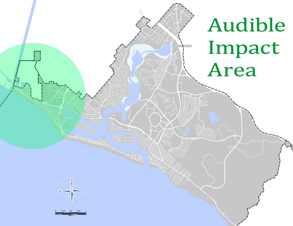 Map of area likely to be impacted by the air show. — Photo courtesy the city of Newport Beach ©