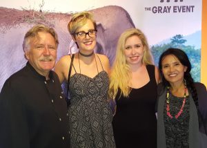 Chef Pascal Olhats, Chapman University volunteer Ashley Cleveland, NB Indy columnist Catherine Del Casale, Save Elephant Foundation founder Lek Chailert