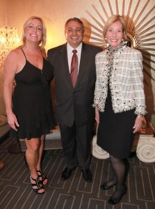 Patti Larson-Sunup Group/Charity Classic Committee, Shahin Vosough-General Manager, Victoria Collins, PhD-honoree