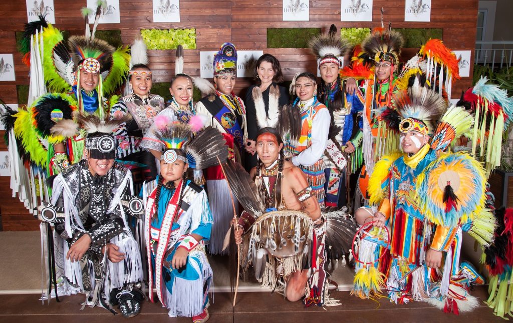 Julia Ormond and Pine Ridge Guests