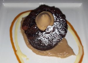 chocolate hazelnut bread pudding