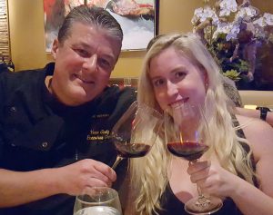 Winery Chef Yvon Goetz with Catherine Del Casale