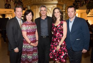 Nutcracker 2016 cast party-Terry Dwyer, Debra Downing, Kevin McKenzie, Kara Barnett, Alexei Ratmansky. Photo by Doug Gifford