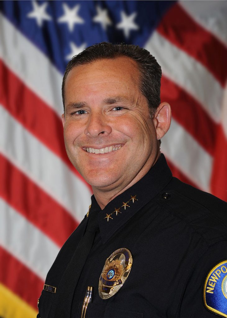 Jon Lewis was named as the new chief of the Newport Beach Police Department. — Photo courtesy of NBPD ©