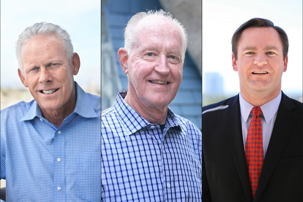 On Nov. 8 Newport Beach voters elected onto City Council: Brad Avery in District 2, Jeff Herdman in District 5, and Will O’Neill in District 7. — Photo by Sara Hall ©