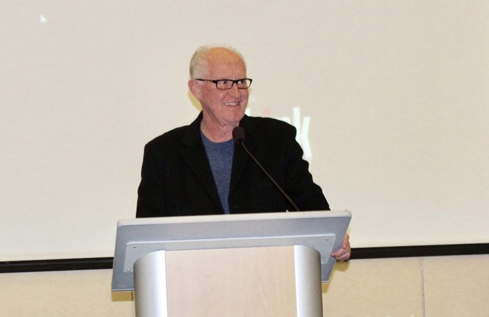 Jeff Herdman at the town hall meeting. — Photo by Victoria Kertz ©