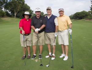 Brian Dubia, Chris Dubia, James Jennings and Richard Vogel on the course 