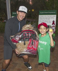 Brad Barlow with UCP-OC ambassador Johnny Spannagel (Barlow purchased the Angel's package so he could give it to Johnny) 