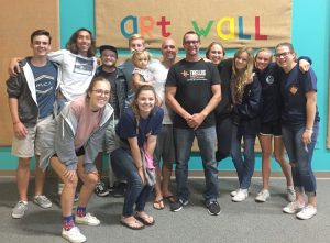 High school students and counselors in the Grace Fellowship Church’s Serve OC program