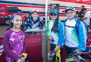 Cole Seely signs autographs for fans in San Diego