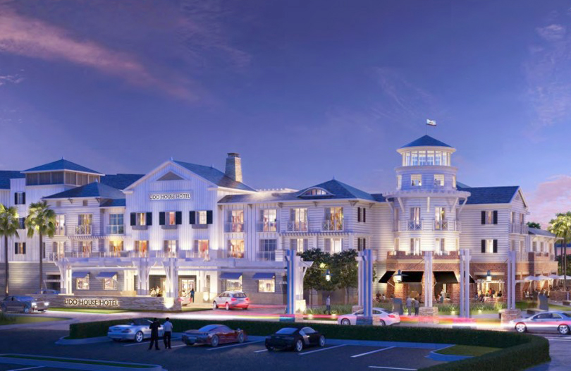 An artist rendering of Lido House Hotel. — Photo courtesy R.D. Olson Development ©