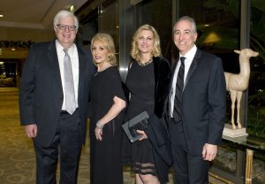 National Radio Talk Show Host Dennis Prager, Honoree Leslie Seigel, Sue Prager, and Honoree Scott Seigel.