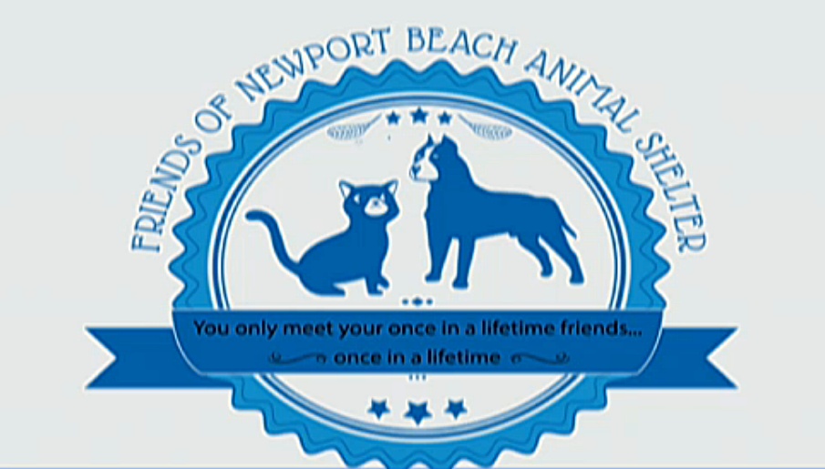 A draft logo for the Friends of Newport Beach Animal Shelter group