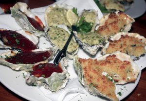 Oysters at Bluewater Grill