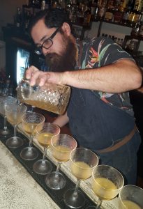 Mix Mix bartender Joe Carlin making his creative cocktails